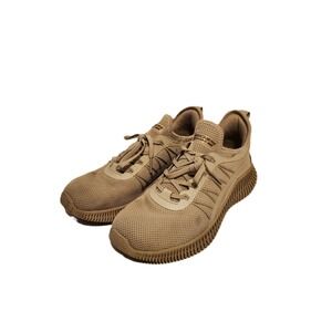 Skechers Bobs Sport Squad Tan Mesh Lace Up Sneakers Mens Athletic Shoes Size 8